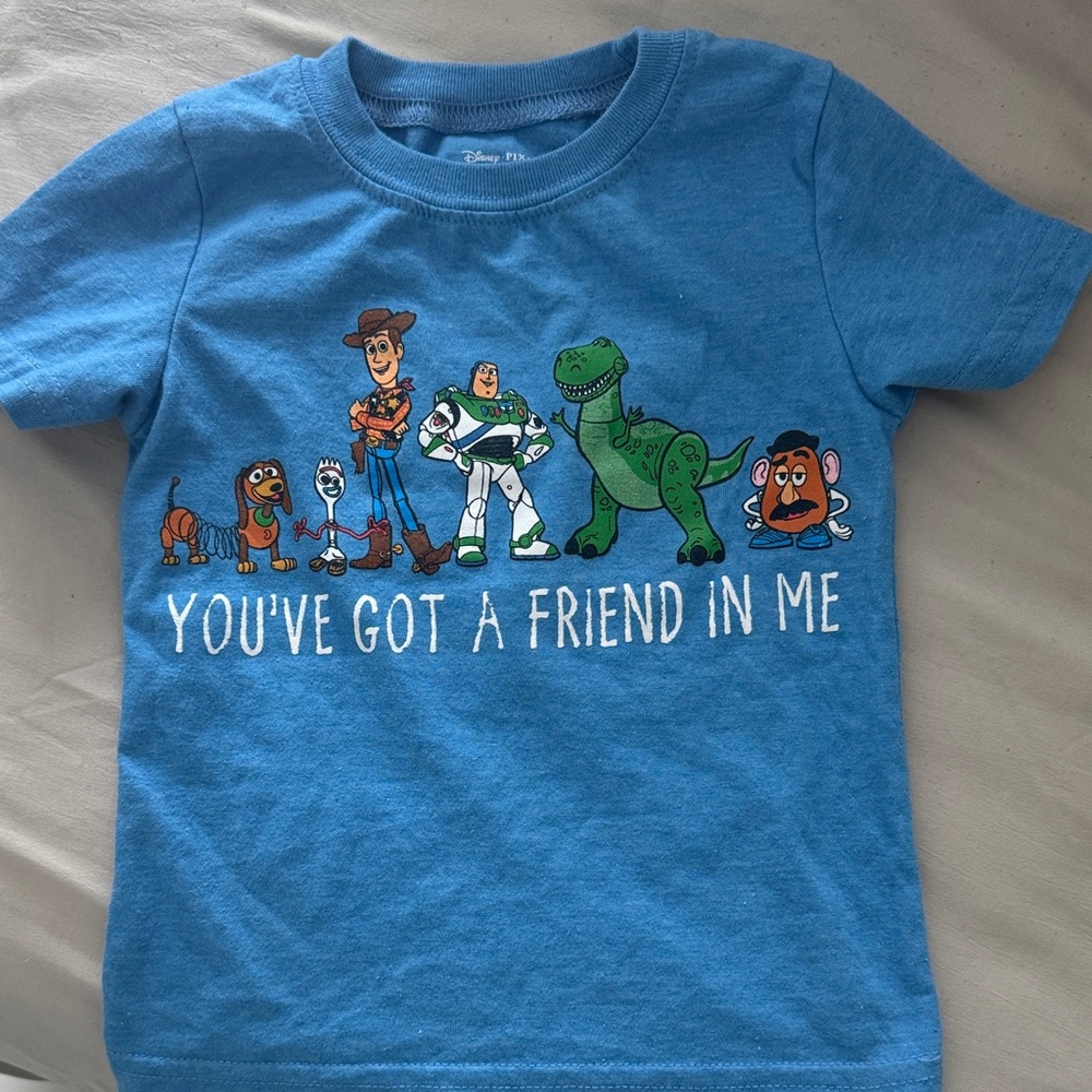 Disney Blue Toy Story Friends Kids T-Shirt size 12 months